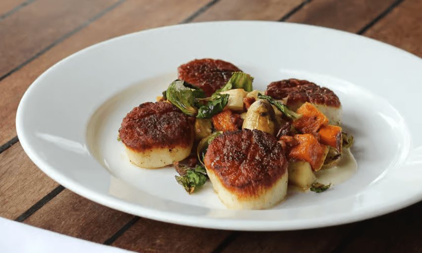 Fine dining: scallops at Orsay in Jacksonville