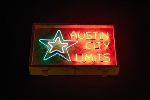 Austin city limits sign