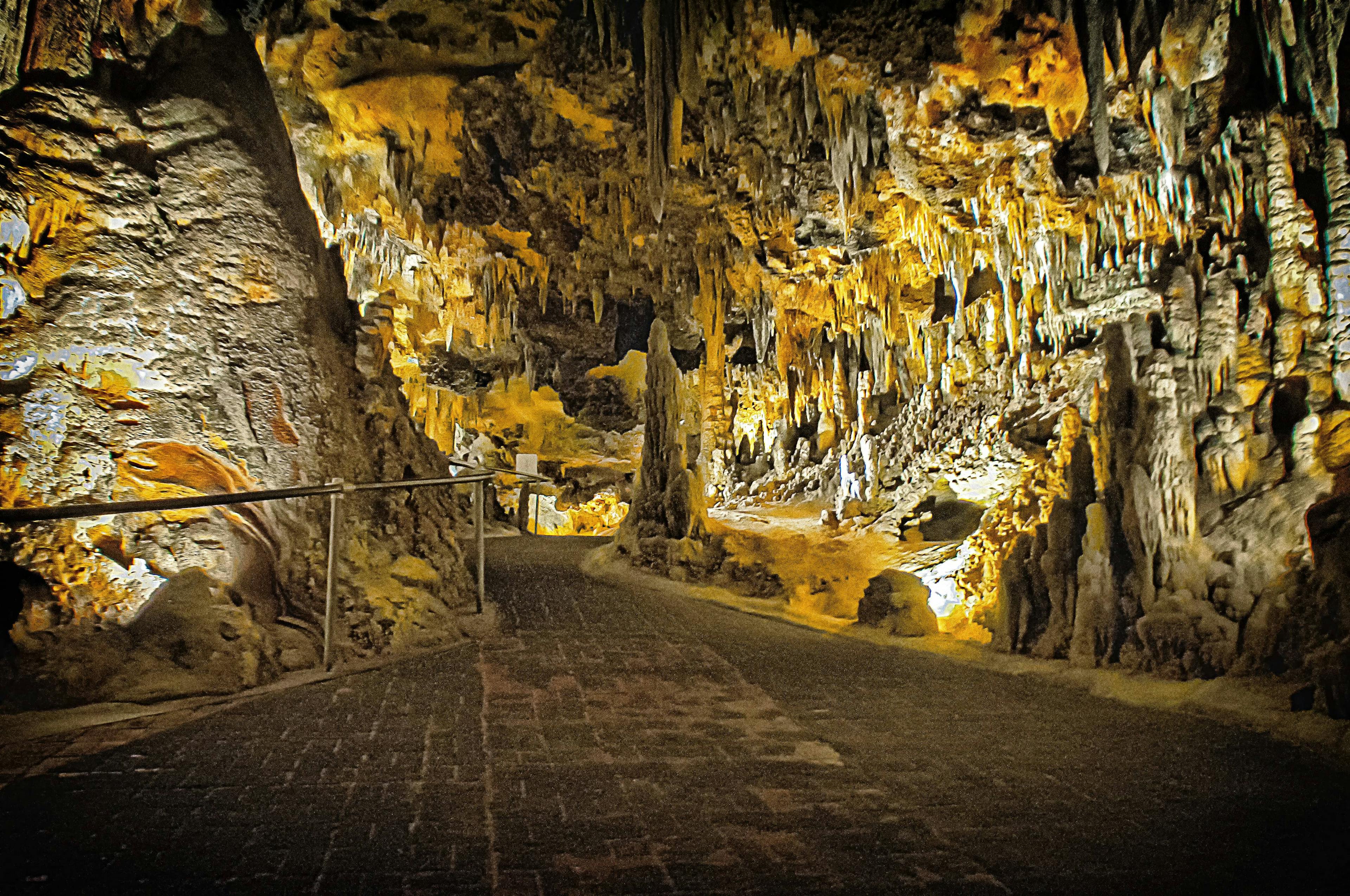 an underground cavern