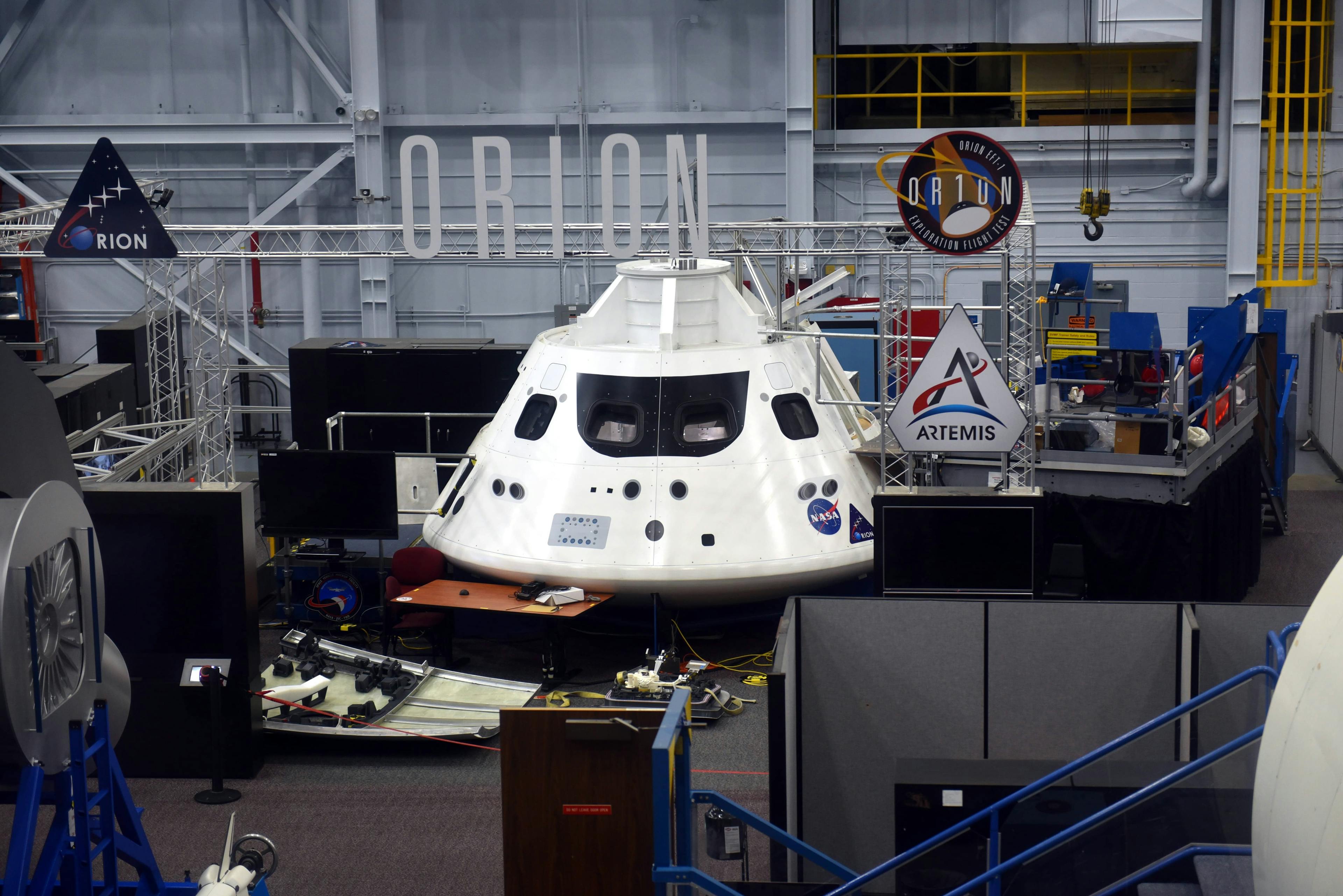 NASA training area at Space Center Houston