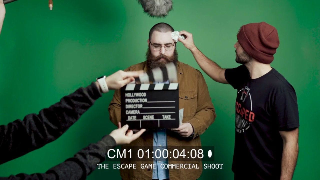 The Escape Game Team Shoots A Commercial